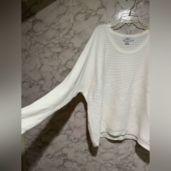 Vineyard Vines Batwing White Sweater - Picture 6 of 8